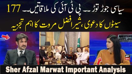 Siyasi Jor Tor.. PTI  Ki Mulaqatein.. 177 Siton Ka Dawa Sher Afzal Marwatt Ka Ahem Tajzia