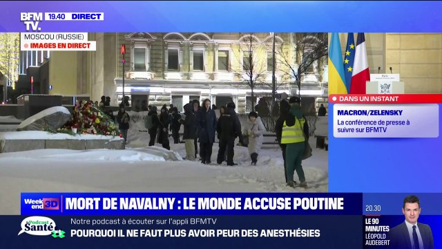 Mort d'Alexeï Navalny: des habitants de Moscou déposent des fleurs en hommage à l'opposant politique russe