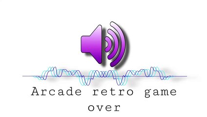 Arcade retro game over
