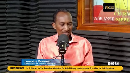 Lemoine Bonneau kritike konpòtman represif lapolis nan manifestasyon kont PM Ariel Henry.