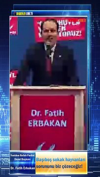 Yeniden Refah Partisi Genel Başkanı Dr. Fatih Erbakan: “Başıboş sokak hayvanları sorununu biz çözeceğiz!”