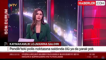 Pendik Kaymakamlığı lojmanına motosikletli 2 kişi tarafından silahlı saldırı düzenlendi