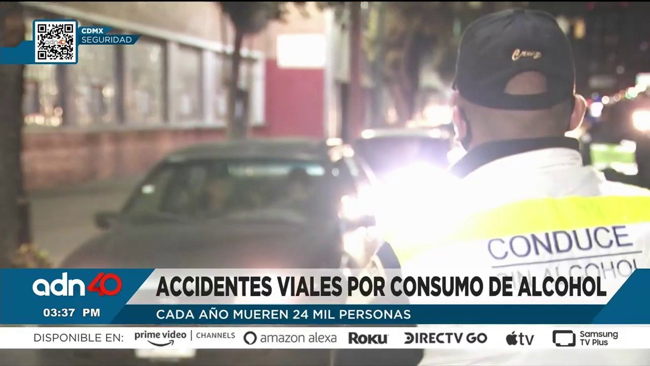 En México, cada año mueren 24 mil personas por accidentes viales por consumo de alcohol