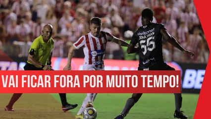 NÁUTICO: Jogador rompe ligamento e ficará fora por meses; veja quem é
