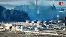 Russians hit the coke-chemical plant in city of Avdeyevka with phosphorus bombs