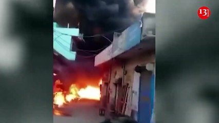 11 dead and 4 injured in massive fire at paint factory in New Delhi