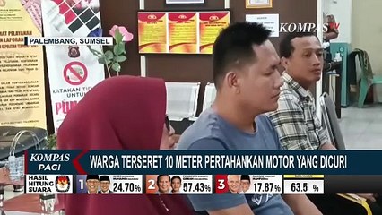 Berusaha Pertahankan Motornya yang Dicuri, IRT di Palembang Terseret Hingga 10 Meter!