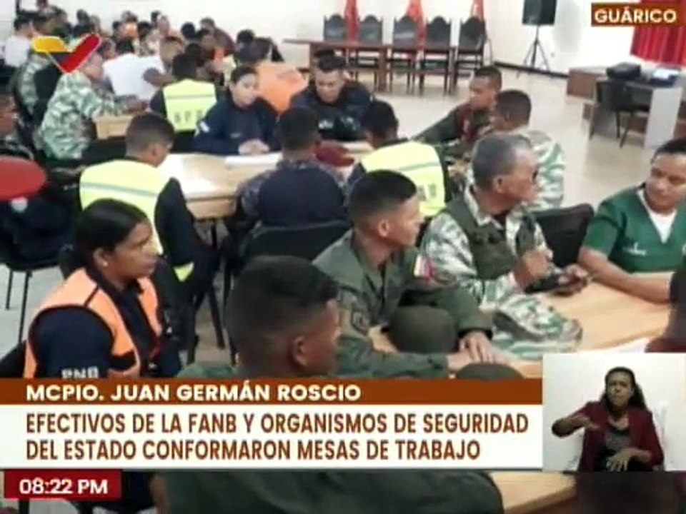 Guárico | Efectivos de seguridad realizaron mesas de trabajo para debatir las 7T rumbo al 2030