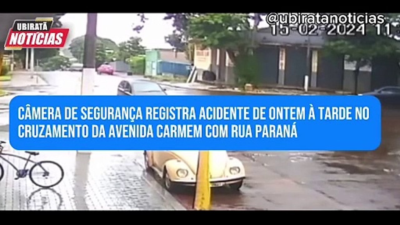 Vídeo mostra acidente entre ônibus escolar e veículo na região de Goioerê