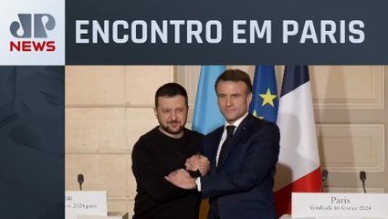 Macron e Zelensky assinam acordo bilateral de segurança