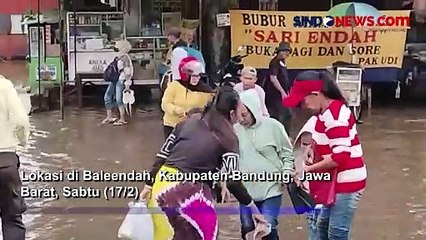 Download Video: Diguyur Hujan Deras, Akses Jalan ke RSUD Al Ihsan di Baleendah Bandung Terendam Banjir