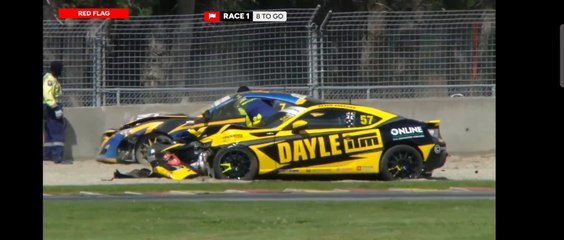 NZ GT86 Highlands Park Race 1 Leach Sheehan Huge Crash Brake Failure