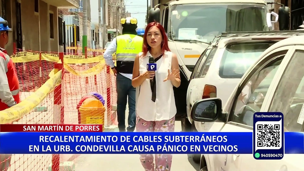 SMP: explosión de cables eléctricos subterráneos deja sin energía a vecindario