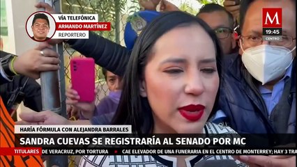 Sandra Cuevas es invitada por Movimiento Ciudadano a postularse para el Senado