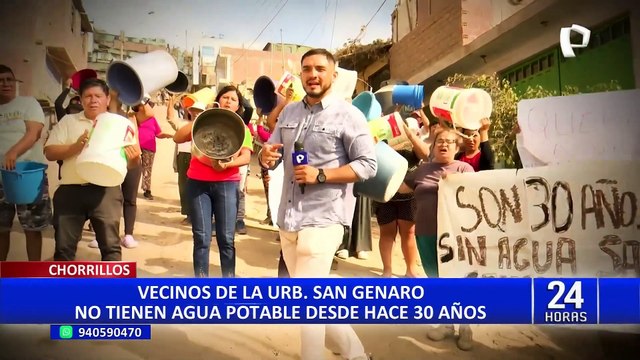 Chorrillos: vecinos denuncian que no tienen agua potable desde hace más de 30 años