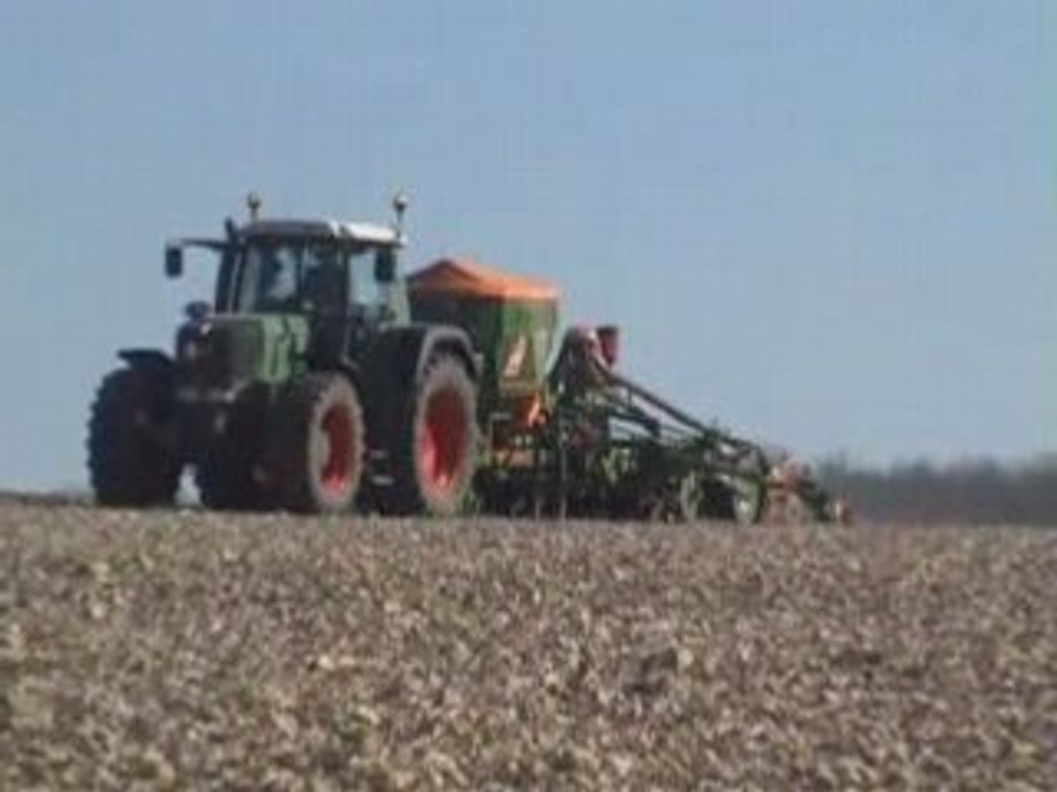 Fendt 920 Vario TMS + Amazone Cirrus 4001 Spécial