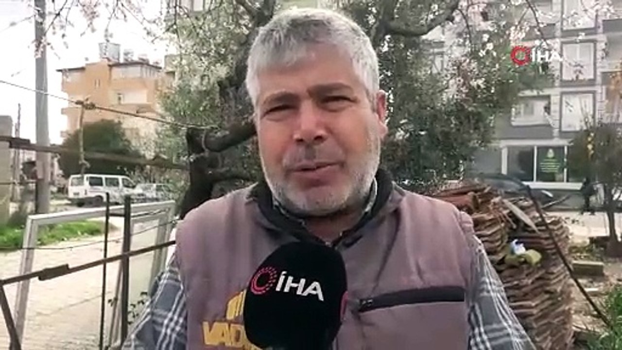 Şubat ayında çiçek açan badem ağacı vatandaşları şaşırttı