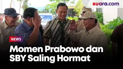 Prabowo Kunjungi SBY dan Saling Beri Hormat: Beliau Komandan Saya!