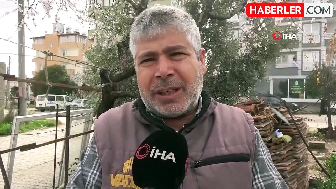 Şubat Ayında Çiçek Açan Badem Ağacı Vatandaşları Şaşırttı