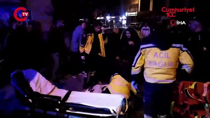 Ehliyetsiz sürücü, yolun karşısına geçmeye çalışan aileye çarptı: 3 yaralı