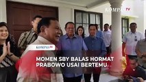 Momen SBY Balas Hormat Prabowo Usai Bertemu di Pacitan