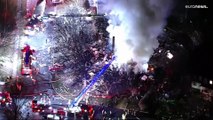 شاهد: انفجار داخل مبنى في ولاية فرجينيا بعد تسرب للغاز