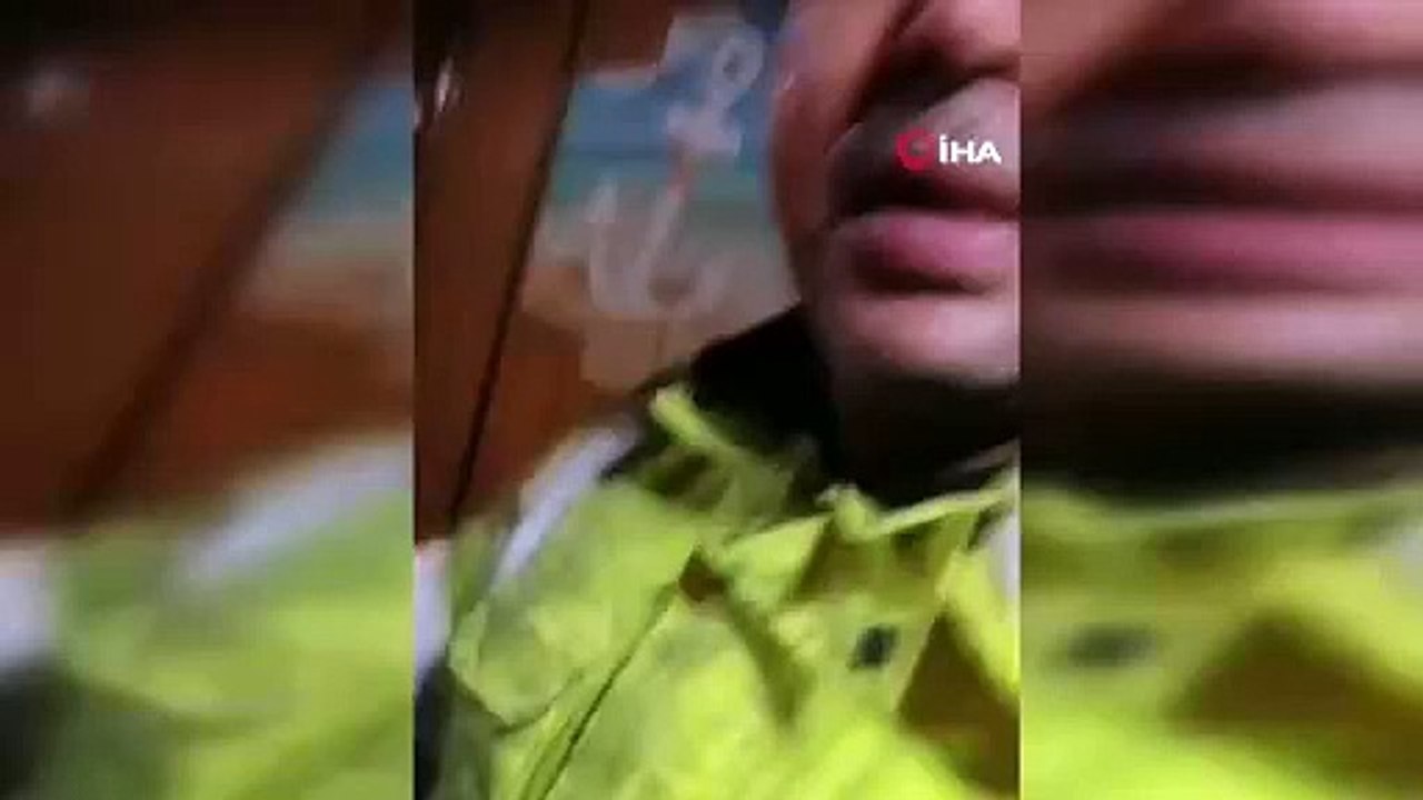 Gemide yaşadığı dehşeti kayda alıp eşine gönderdi
