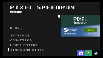 Pixel Speedrun: Levels 1-10 in 1:03:56 an Any% Glitchless in 2:43:68 (Reupload)