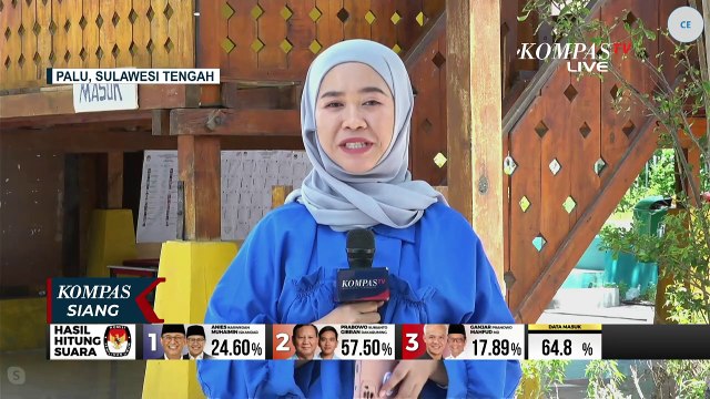 Penyintas Gempa di Palu Gunakan Hak Suara Pemilu 2024 di Hunian Sementara