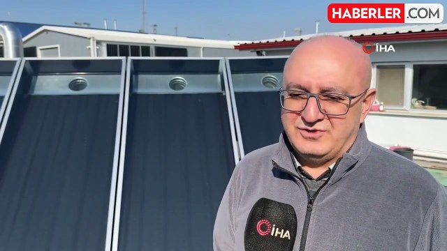 Güneş enerjisinden sıcak hava üretildi