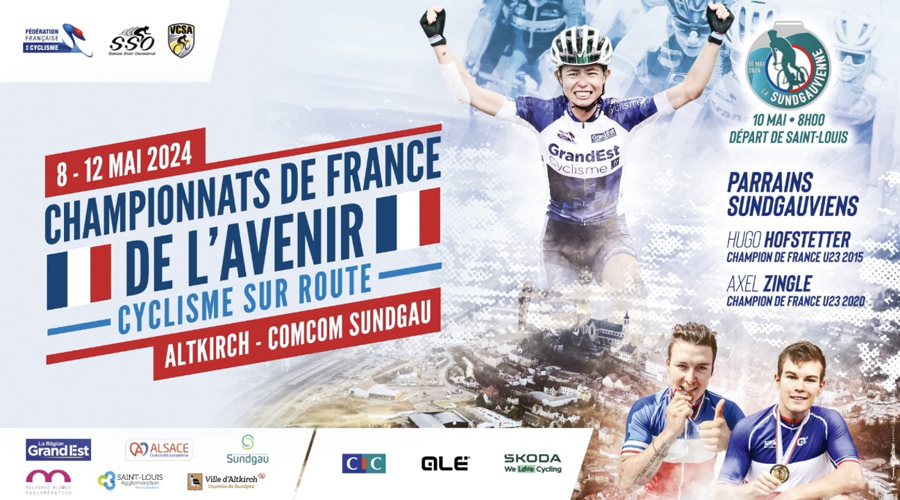 Championnats de France de l’Avenir sur route - Altkirch 2024 - Parcours et profils des Championnats de France sur route de l'Avenir du 8 au 12 mai à Altkirch en Alsace