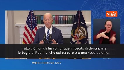 Biden: "Non sono sorpreso da morte Navalny, ma indignato. Putin ? responsabile"
