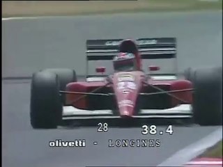 F1 – Jean Alesi (Ferrari V12) laps in qualifying – France 1991