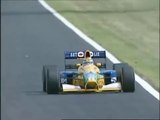 F1 – Nelson Piquet (Benetton Ford V8) laps in qualifying – France 1991