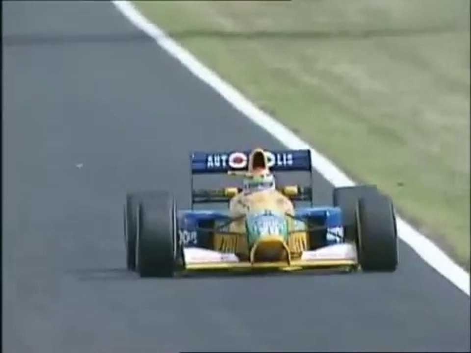 F1 – Nelson Piquet (Benetton Ford V8) laps in qualifying – France 1991
