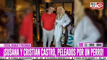 Escándalo: Cristian Castro y Susana Giménez peleados por un perro de 8.000 dólares