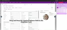 How-to Show Balance Field in Employee Card in Business Central