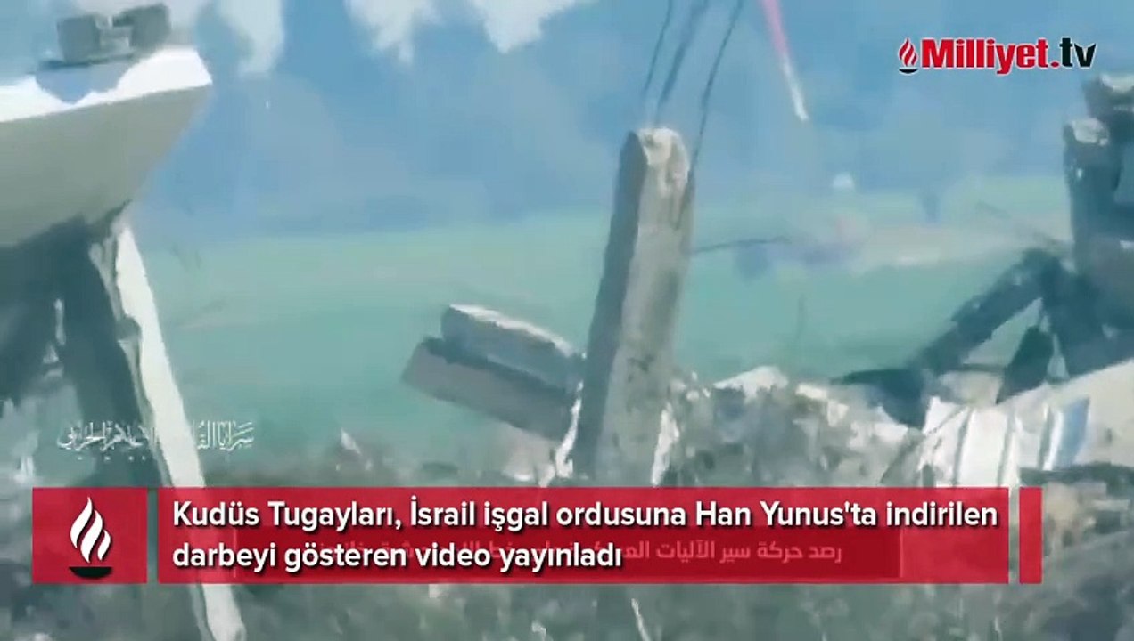 Kudüs Tugayları, İsrail işgal ordusuna Han Yunus'ta indirilen darbeyi gösteren video yayınladı