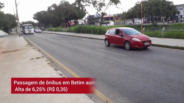 Preço da passagem de ônibus em Betim aumenta para R$ 5,95