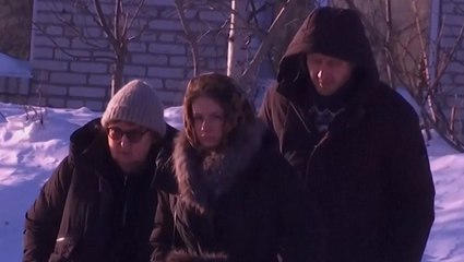 Watch: Alexei Navalny’s mother leaves Russian penal colony where he died