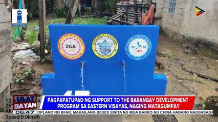 Pagpapatupad ng "Support to the Barangay Development Program" sa Eastern Visayas, naging matagumpay