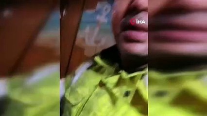Gemide yaşadığı dehşeti kayda alıp eşine gönderdi