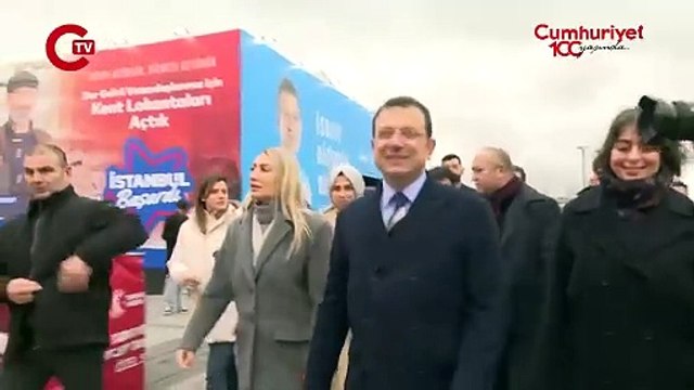 Ekrem İmamoğlu ve Dilek İmamoğlu çifti 'Erdoğan sergisi'ni gezdi: 'Hizmet kimsenin şahsi meselesi değil'