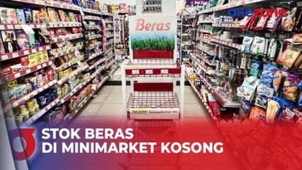 Stok Beras di Minimarket Jakarta Masih Kosong hingga Hari Ini