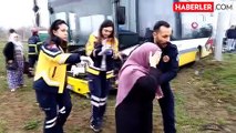 Özel halk otobüsü ile otomobil kafa kafaya çarpıştı: 1 ölü, 8 yaralı