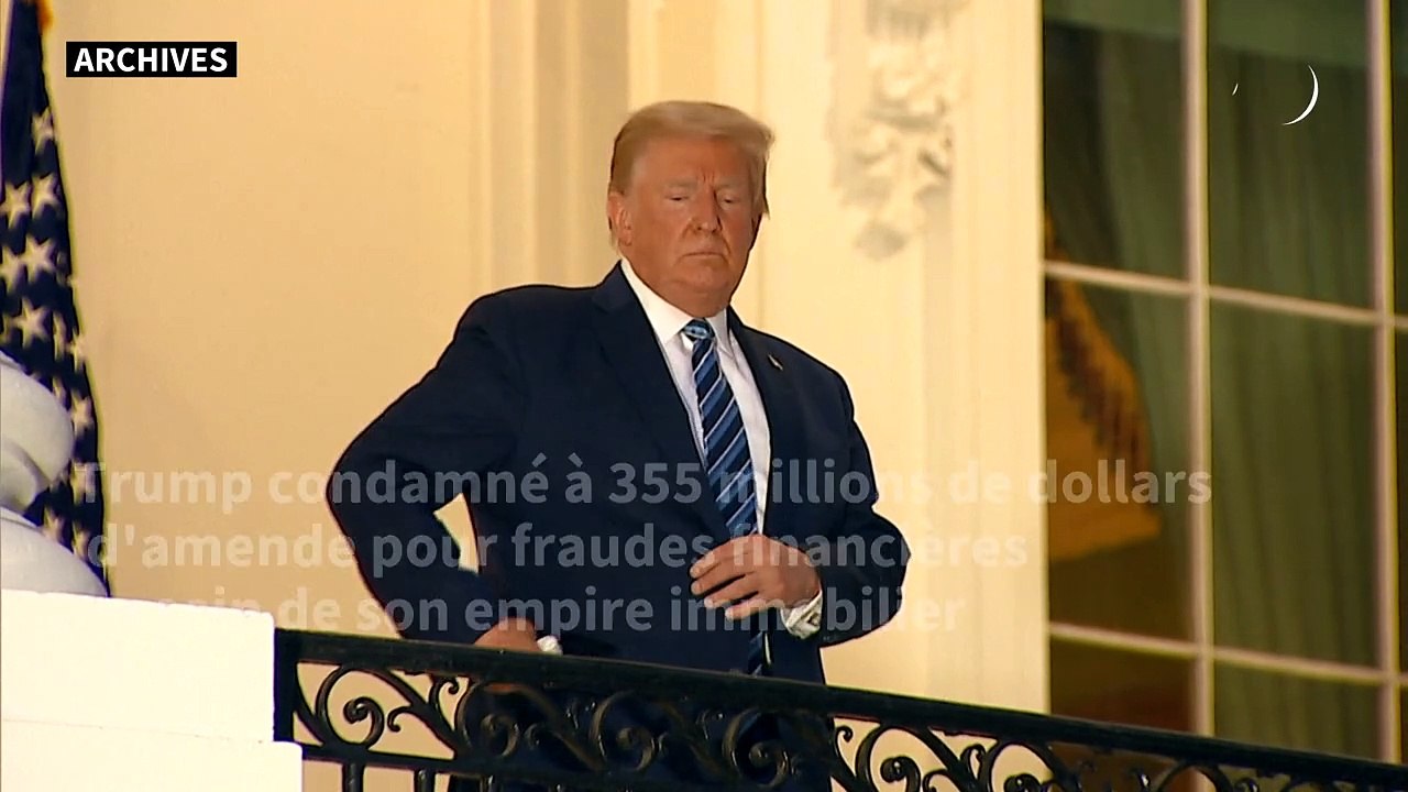 Trump condamné à 355 millions de dollars d'amendes pour fraudes financières à New York