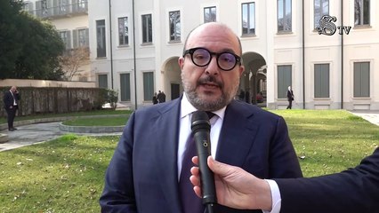 Download Video: Palazzo Citterio, il ministro Sangiuliano in visita al cantiere della Grande Brera: ?Sar? pronta entro fine anno?