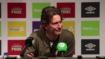 Brentford's Frank on their disappointing 4-1 defeat to Liverpool