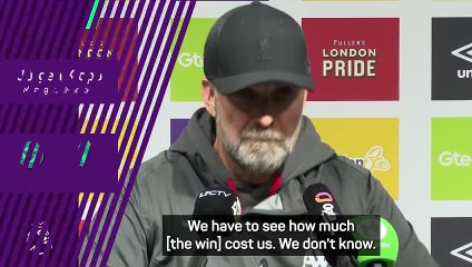 Klopp happy with win, but admits 'serious costs' after trio injured