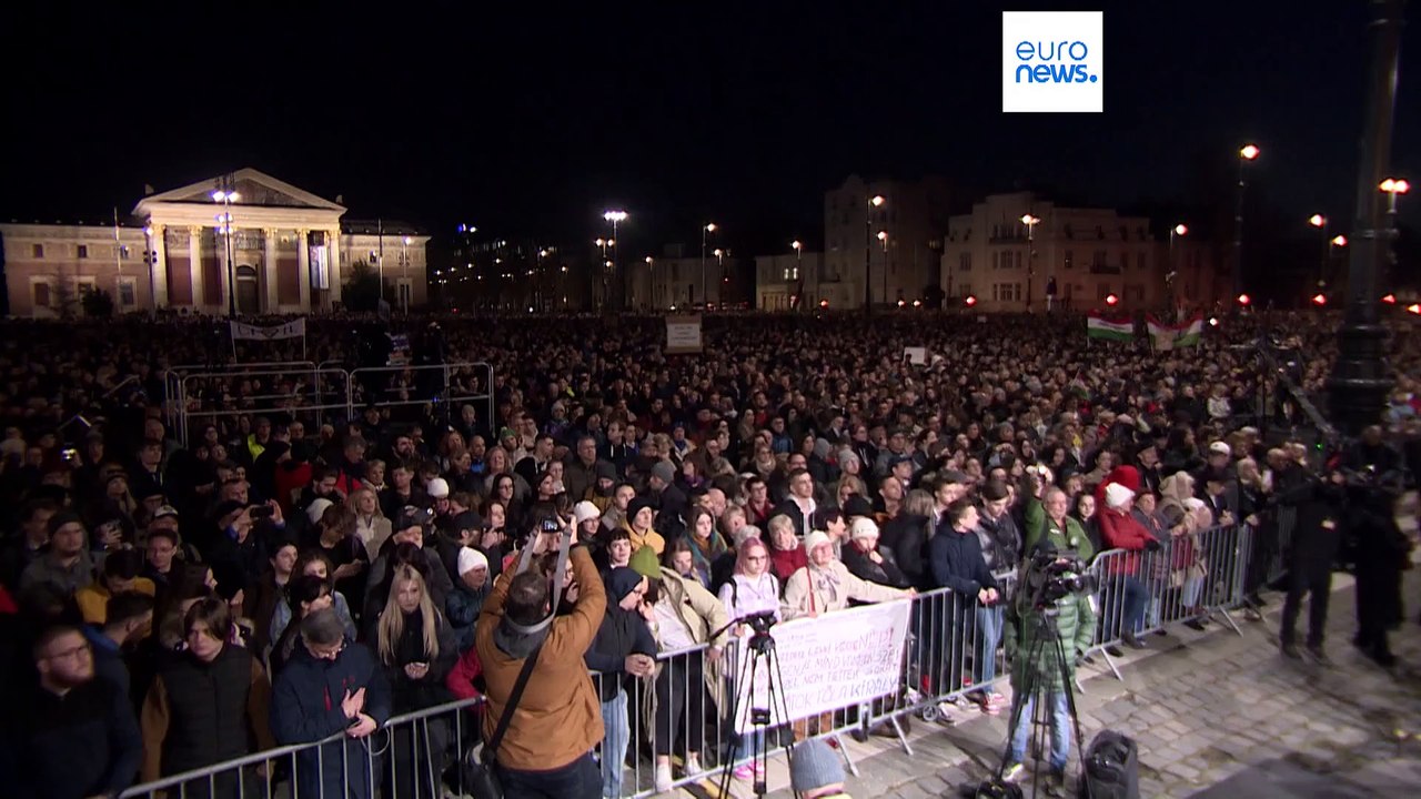 "shame on you" - protest gegen orban in ungarn nach missbrauchsskandal